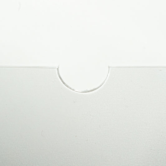 12" 140mu Slimline PVC Glass Clear Record Outer Sleeves