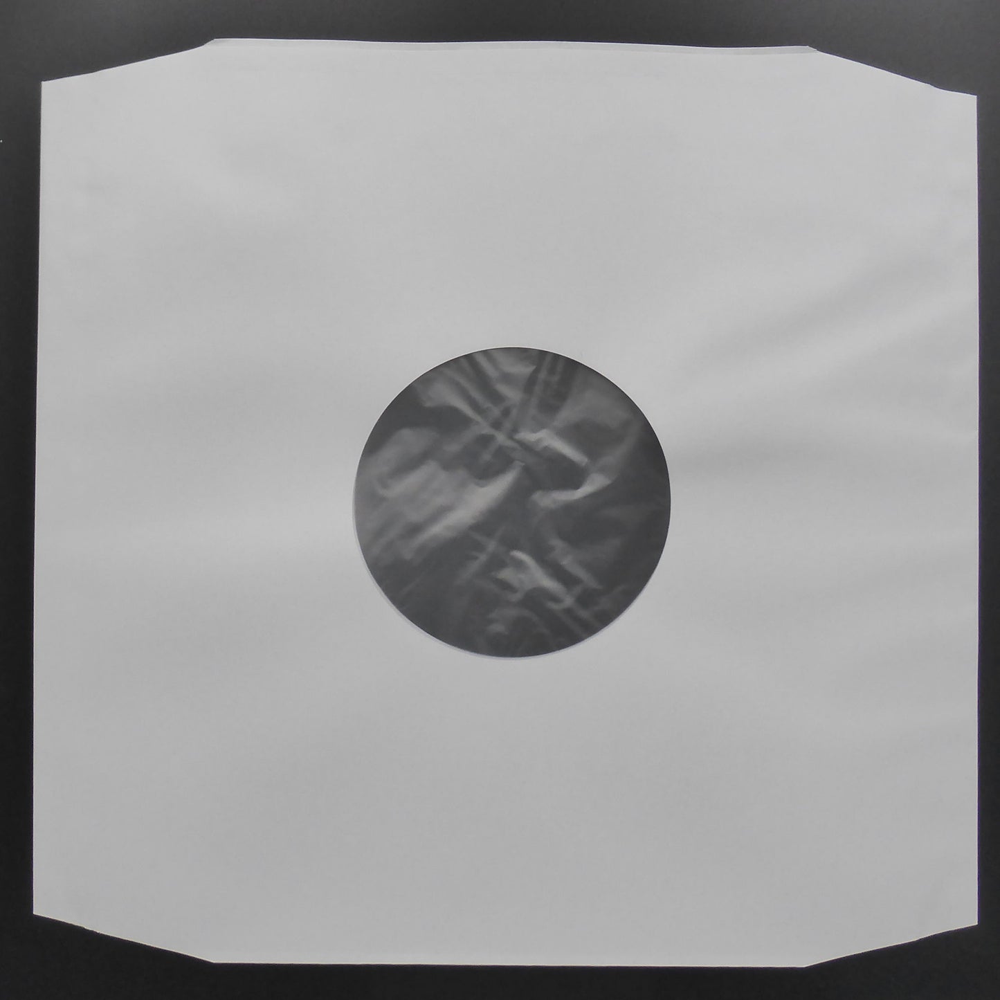 Premium 12" Poly Lined White Paper Replacement Inner Sleeves - 100