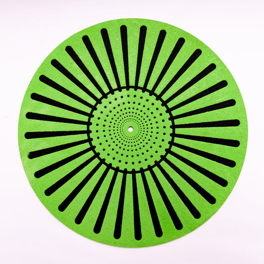 Airbag Felt & Rubber Turntable Platter Mat 3mm (Green)