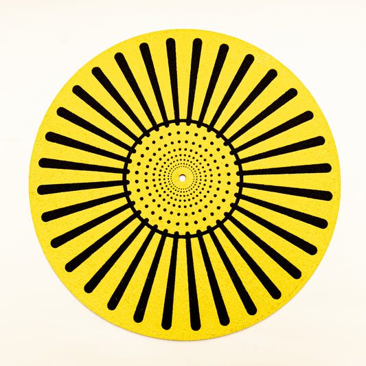 Airbag Felt & Rubber Turntable Platter Mat 3mm (Yellow)