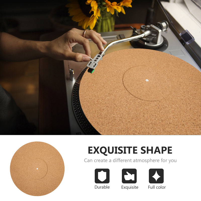 LCV 100% Natural Cork 12" Turntable Platter Mat
