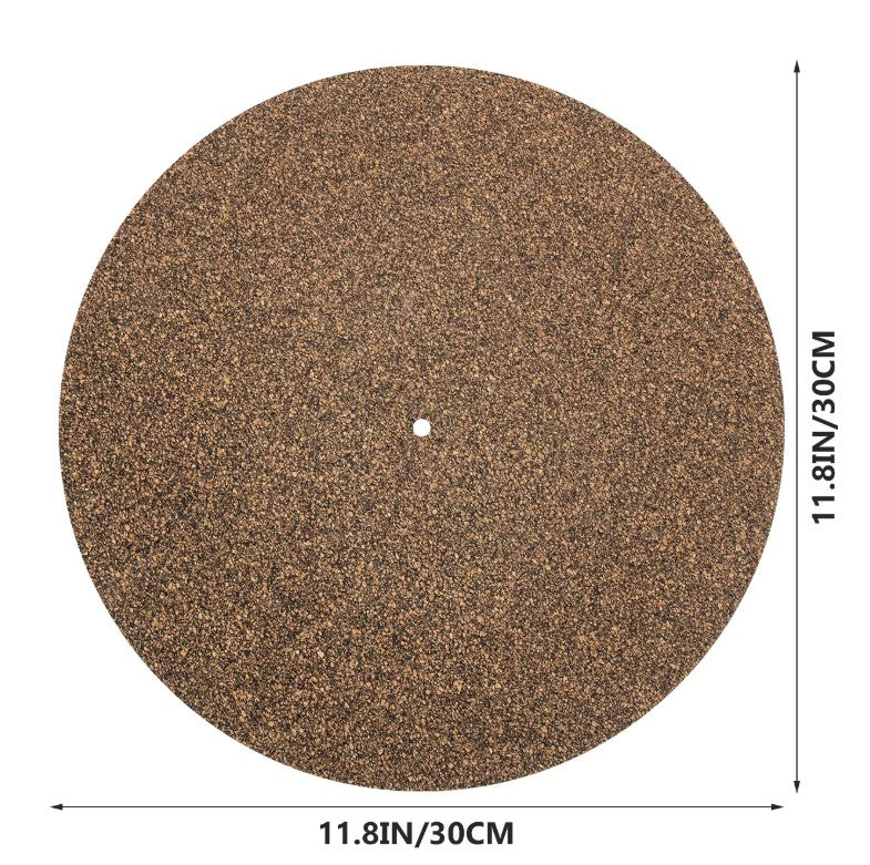 Elvon 1mm Slimline Cork and Rubber 12" Platter Mat