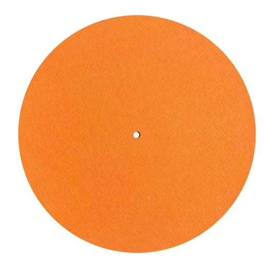Elvon 12" Orange Felt Turntable Slipmat 3mm