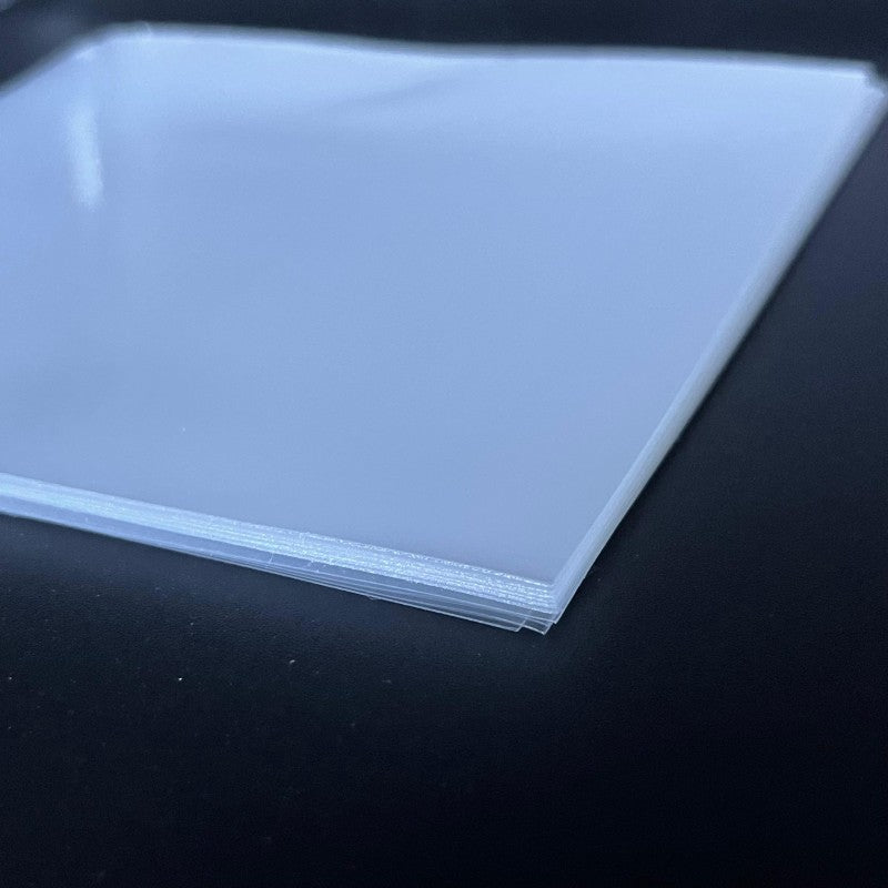 7" Polypropylene 80Mu Clear Inner Sleeves