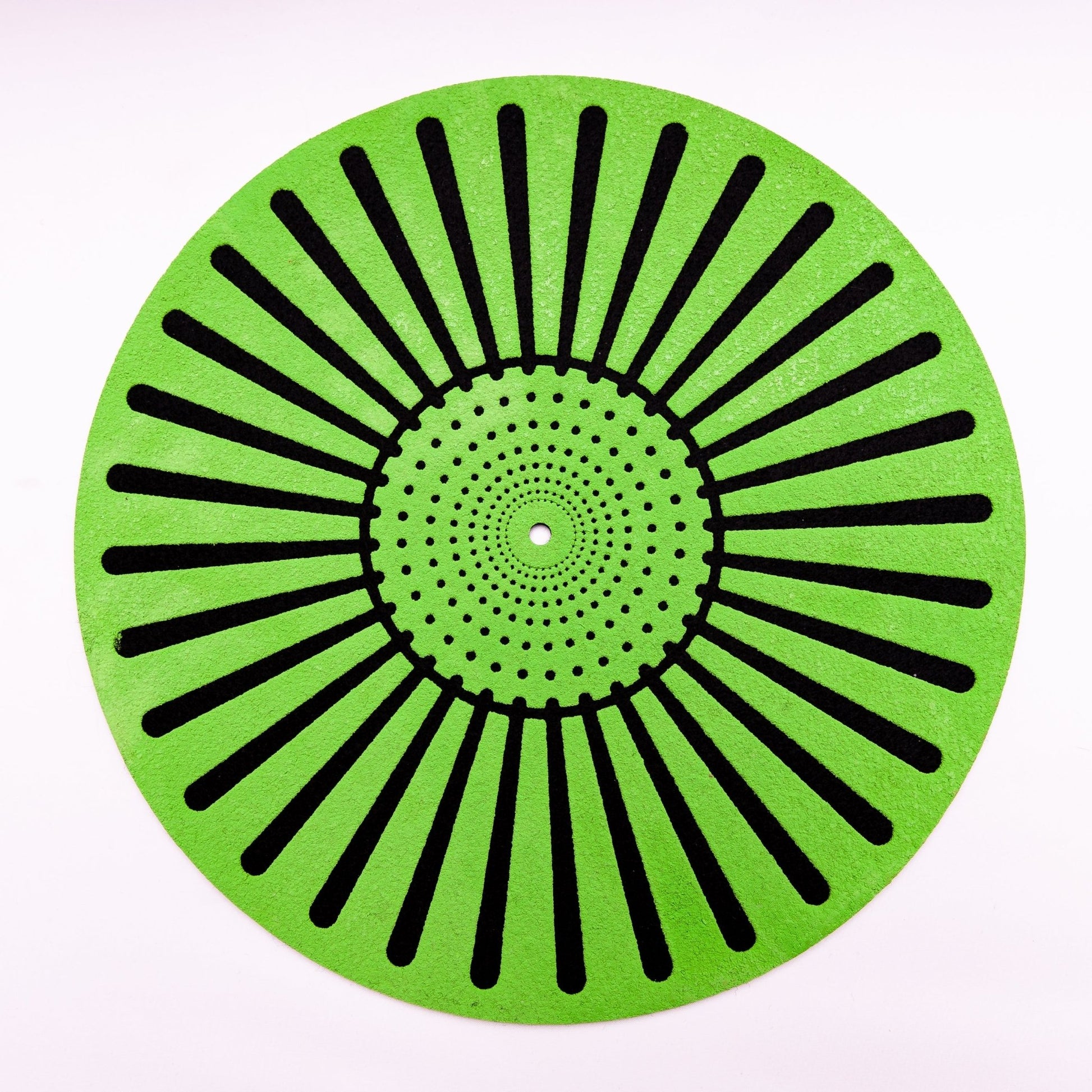 Airbag Felt & Rubber Turntable Platter Mat 3mm (Green) - laurelcanyonvinyl