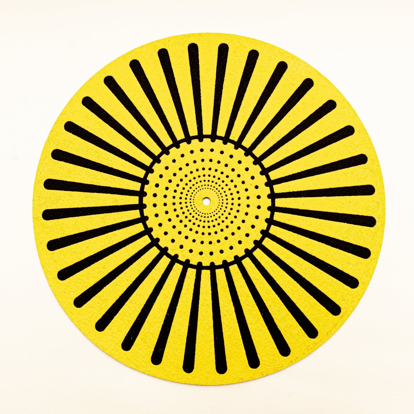 Airbag Felt & Rubber Turntable Platter Mat 3mm (Yellow) - laurelcanyonvinyl