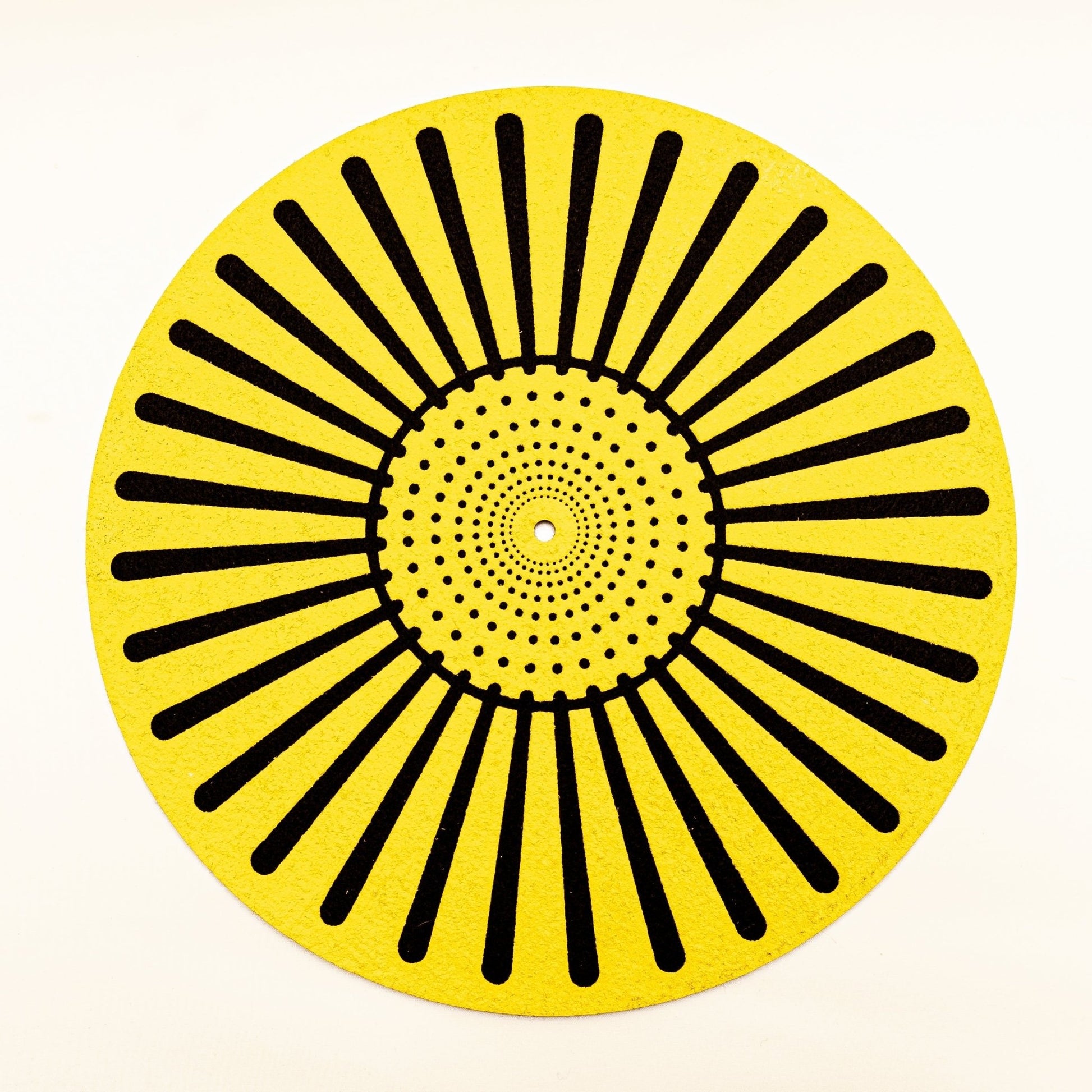 Airbag Felt & Rubber Turntable Platter Mat 3mm (Yellow) - laurelcanyonvinyl