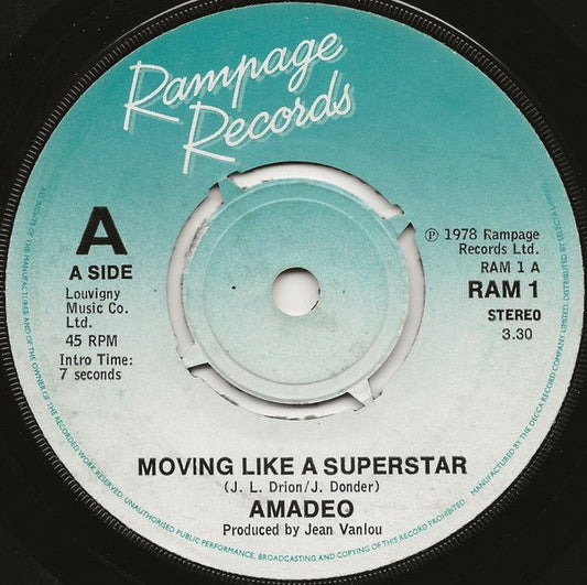 Amadeo - Moving Like A Superstar - laurelcanyonvinyl