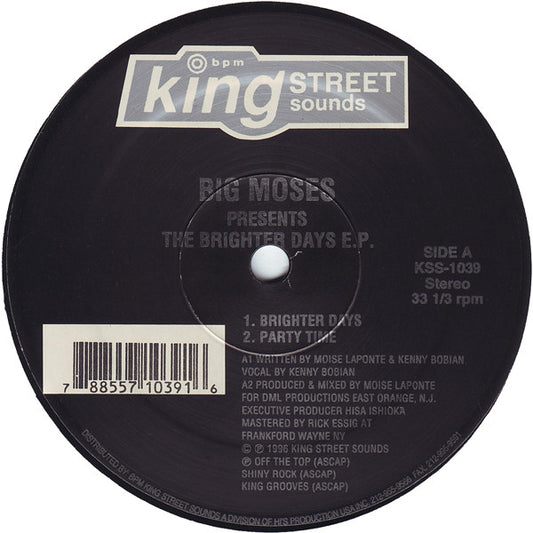 Big Moses - The Brighter Days E.P.