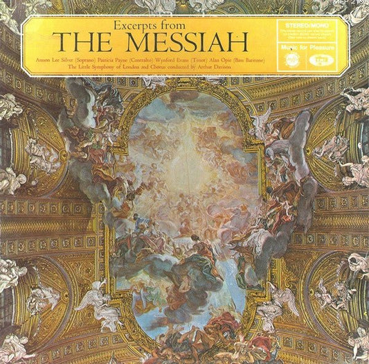 Annon Lee Silver, Patricia Payne, Wynford Evans, Alan Opie, The Little Symphony & Chorus Of London, Arthur Davison - Excerpts From The Messiah - laurelcanyonvinyl
