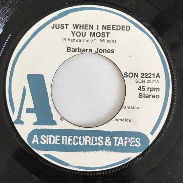 Barbara Jones - Just When I Needed You Most - laurelcanyonvinyl