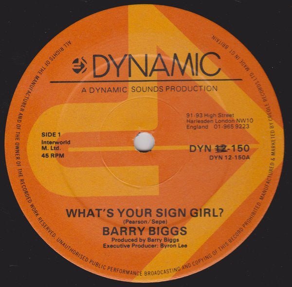 Barry Biggs - What's Your Sign Girl ? - laurelcanyonvinyl