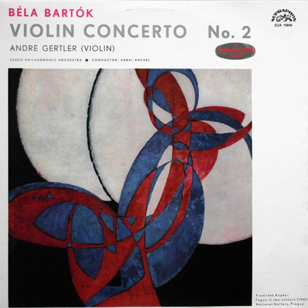 Béla Bartók, André Gertler, The Czech Philharmonic Orchestra ∙ Karel Ančerl - Violin Concerto No. 2 - laurelcanyonvinyl