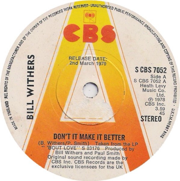 Bill Withers - Don't It Make It Better - laurelcanyonvinyl