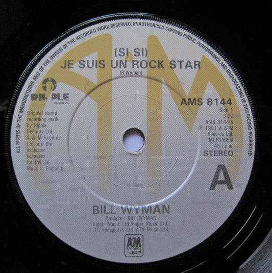 Bill Wyman - (Si Si) Je Suis Un Rock Star - laurelcanyonvinyl