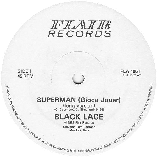 Black Lace - Superman (Gioca Jouer) - laurelcanyonvinyl