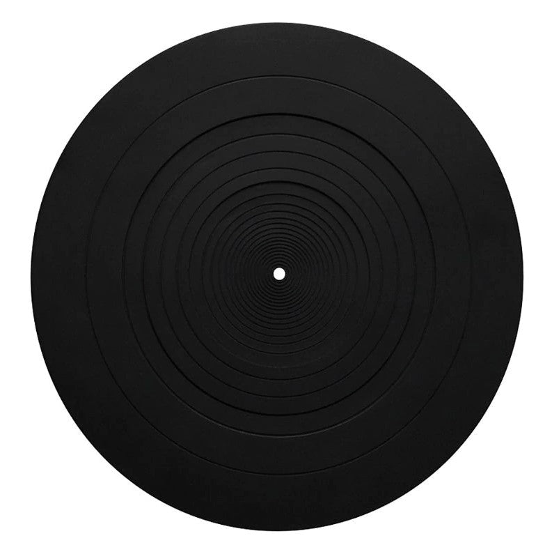 Black Silicone Rubber 12" Platter Mat - laurelcanyonvinyl