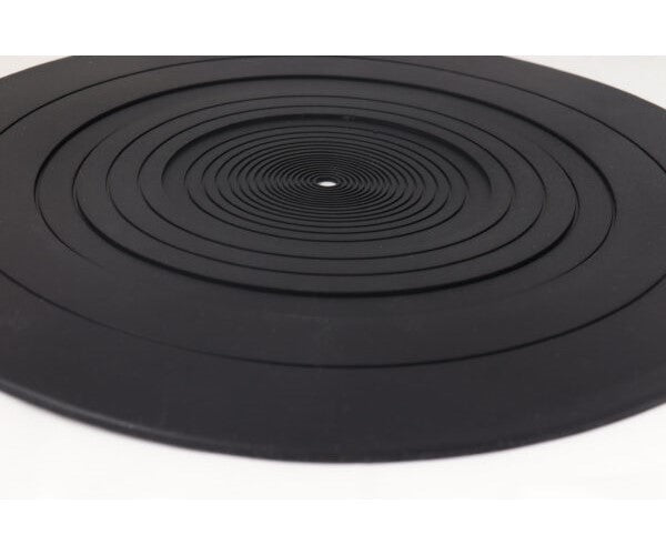 Black Silicone Rubber 12" Platter Mat - laurelcanyonvinyl
