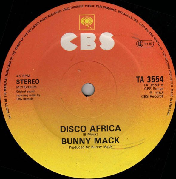 Bunny Mack - Disco Africa - laurelcanyonvinyl
