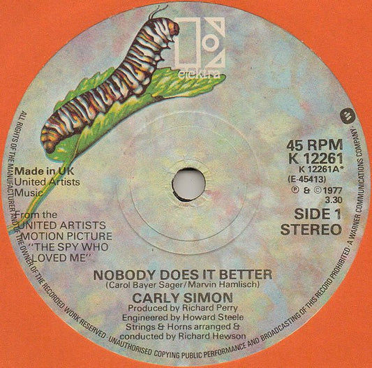 Carly Simon - Nobody Does It Better - laurelcanyonvinyl