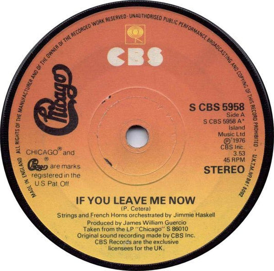 Chicago (2) - If You Leave Me Now - laurelcanyonvinyl