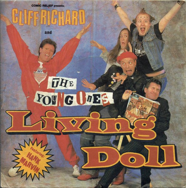 Comic Relief Presents Cliff Richard And The Young Ones Featuring Hank Marvin - Living Doll - laurelcanyonvinyl