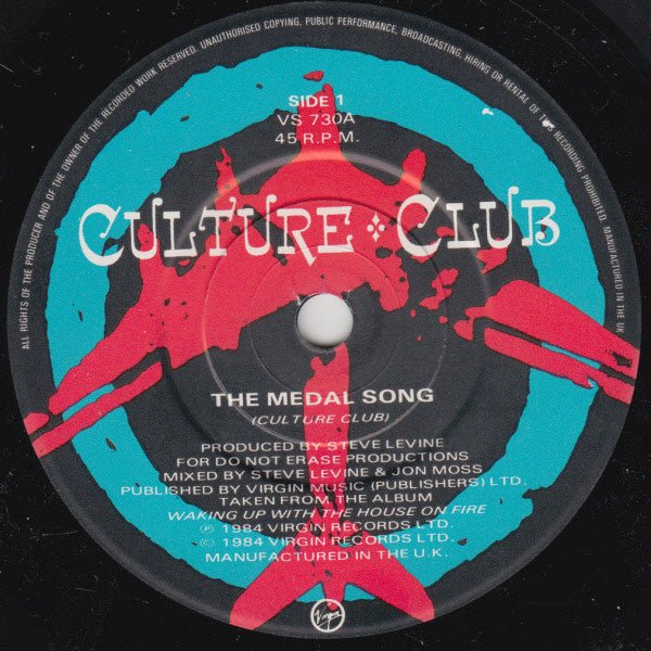 Culture Club - The Medal Song - laurelcanyonvinyl
