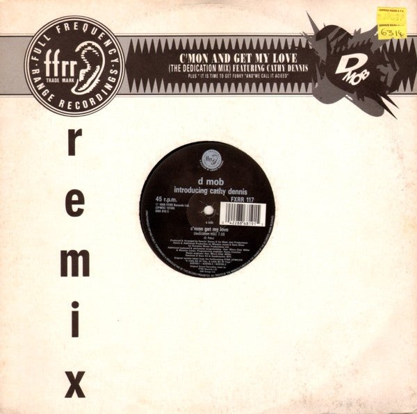 D Mob Featuring Cathy Dennis - C'Mon And Get My Love (Remix) - laurelcanyonvinyl