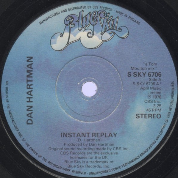 Dan Hartman - Instant Replay - laurelcanyonvinyl