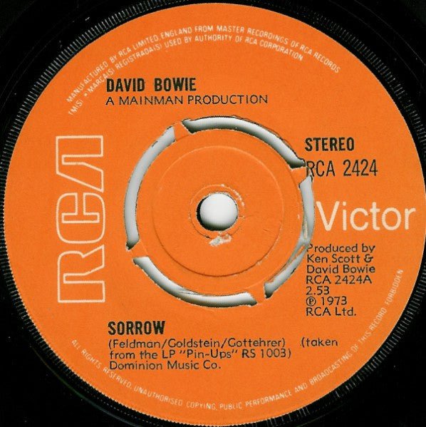 David Bowie - Sorrow - laurelcanyonvinyl