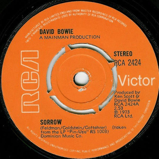 David Bowie - Sorrow - laurelcanyonvinyl