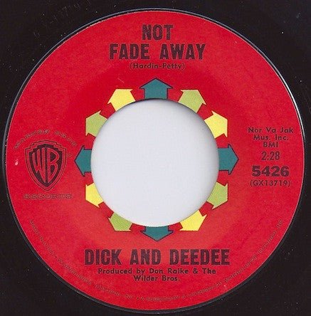 Dick And Dee Dee - Not Fade Away - laurelcanyonvinyl