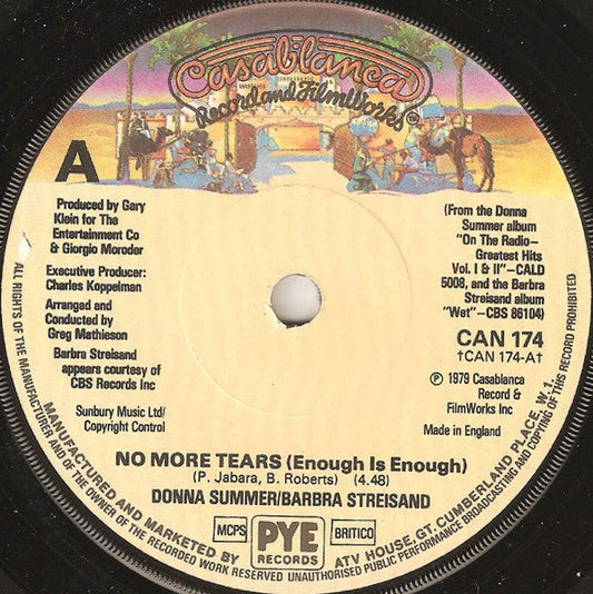 Donna Summer / Barbra Streisand - No More Tears (Enough Is Enough) - laurelcanyonvinyl
