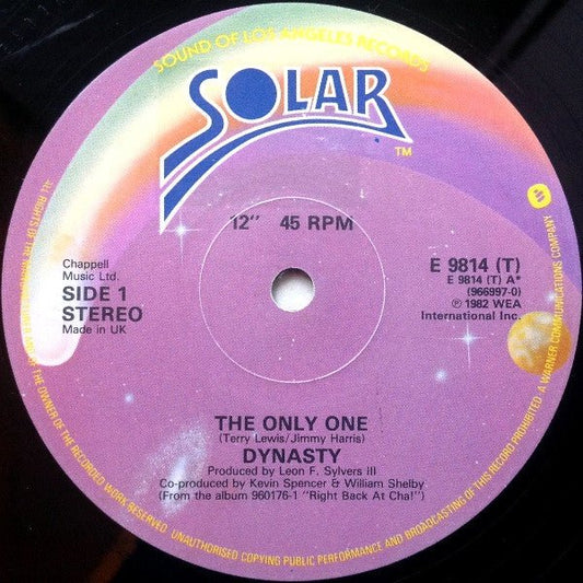 Dynasty - The Only One - laurelcanyonvinyl