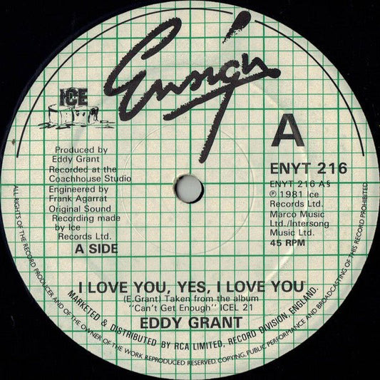 Eddy Grant - I Love You, Yes, I Love You - laurelcanyonvinyl