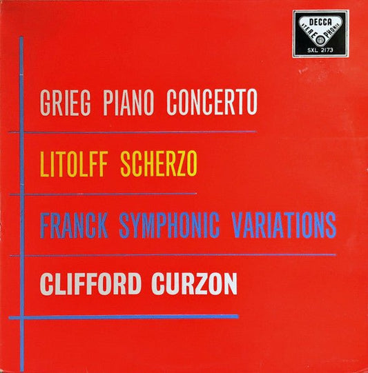 Edvard Grieg, Henry Litolff, César Franck, Clifford Curzon - Piano Concerto / Scherzo / Symphonic Variations - laurelcanyonvinyl