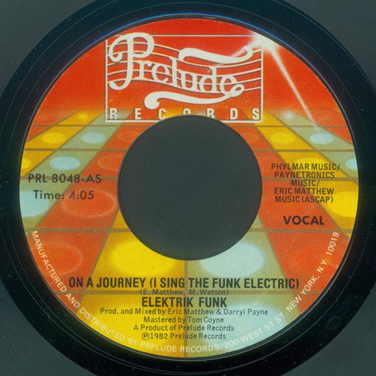 Elektrik Funk - On A Journey (I Sing The Funk Electric) - laurelcanyonvinyl