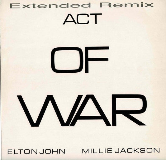 Elton John / Millie Jackson - Act Of War (Extended Remix) - laurelcanyonvinyl