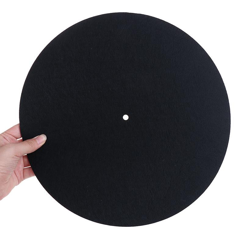 Elvon 12" Black Felt Turntable Slipmat 3mm - laurelcanyonvinyl