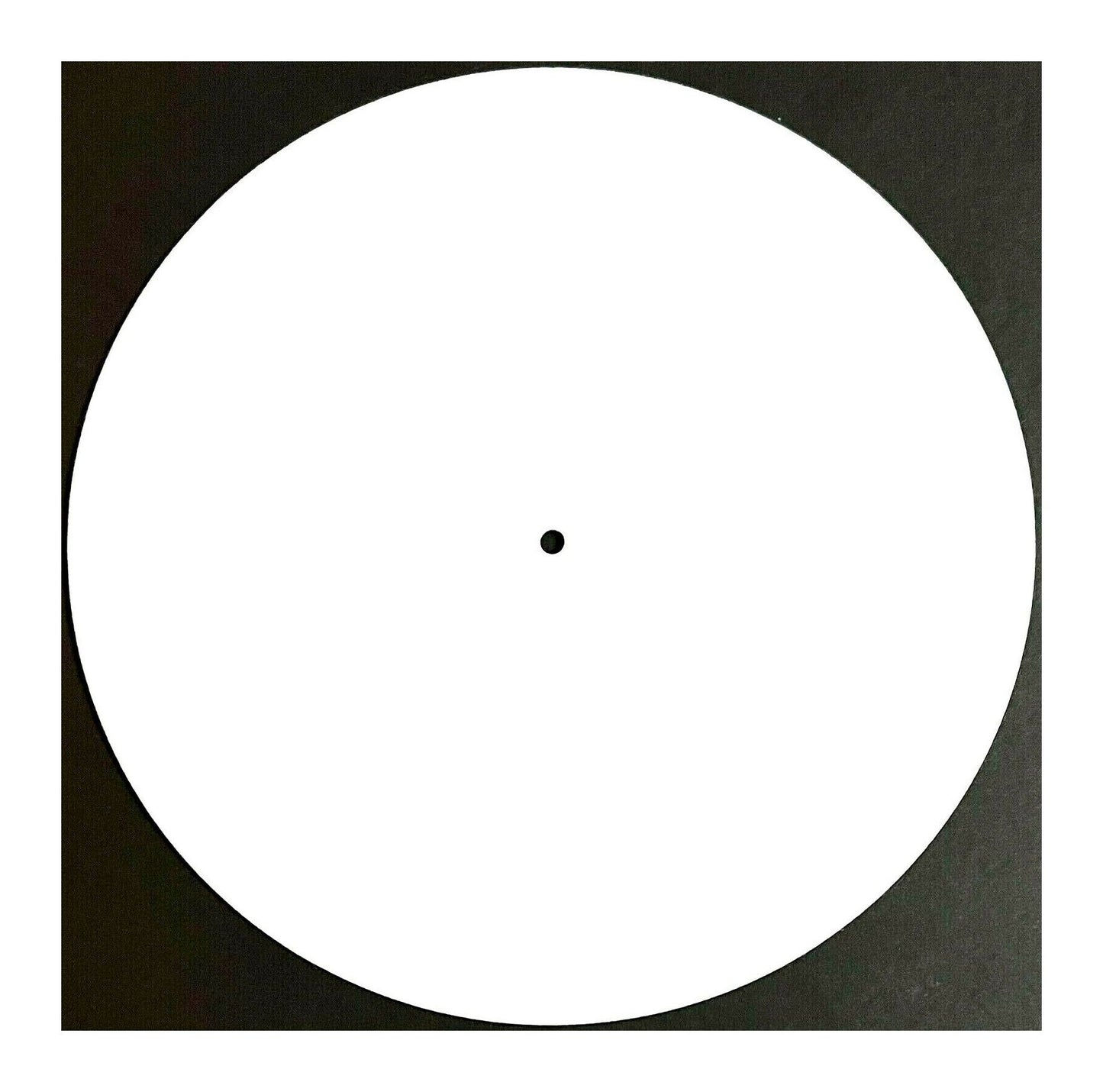 Elvon 12" Bright White Felt Turntable Slipmat 3mm - laurelcanyonvinyl