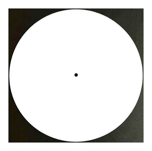 Elvon 12" Bright White Felt Turntable Slipmat 3mm - laurelcanyonvinyl
