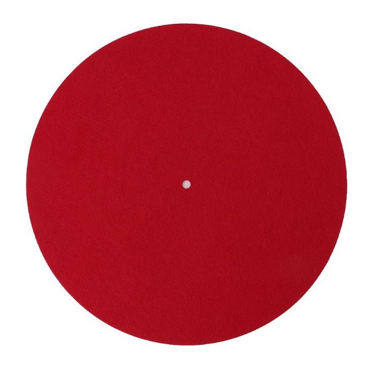 Elvon 12" Red Felt Turntable Slipmat 3mm - laurelcanyonvinyl