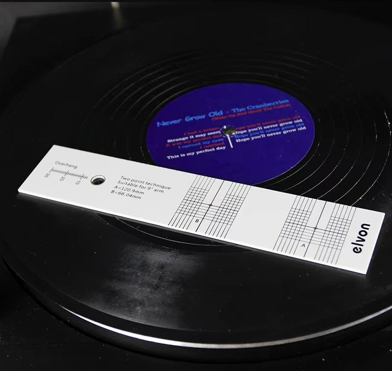 Elvon Baerwald Turntable Alignment Protractor - laurelcanyonvinyl