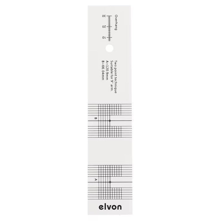 Elvon Baerwald Turntable Alignment Protractor - laurelcanyonvinyl