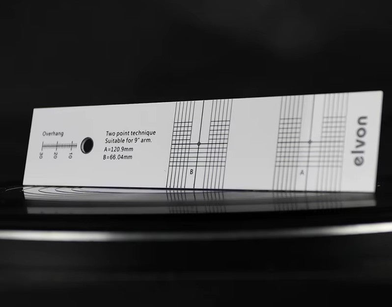 Elvon Baerwald Turntable Alignment Protractor - laurelcanyonvinyl
