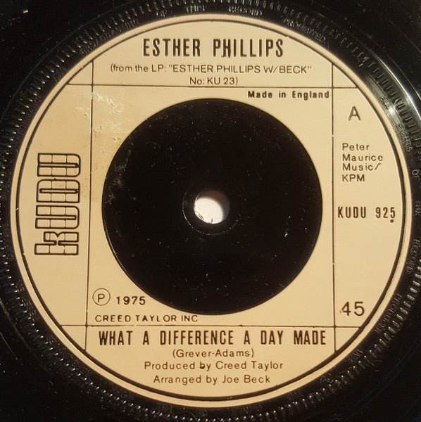 Esther Phillips - What A Difference A Day Made - laurelcanyonvinyl