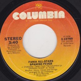 Fania All Stars - Spanish Fever / Space Machine (Ride, Ride, Ride) - laurelcanyonvinyl