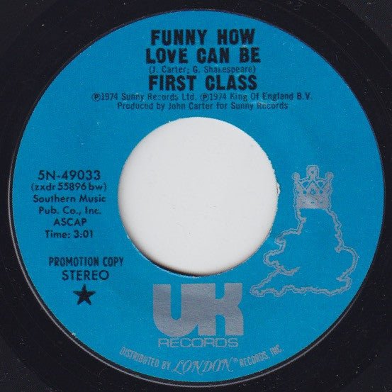 First Class (3) - Funny How Love Can Be - laurelcanyonvinyl