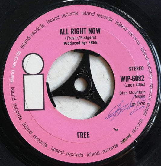 Free - All Right Now - laurelcanyonvinyl