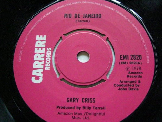 Gary Criss - Rio De Janeiro - laurelcanyonvinyl
